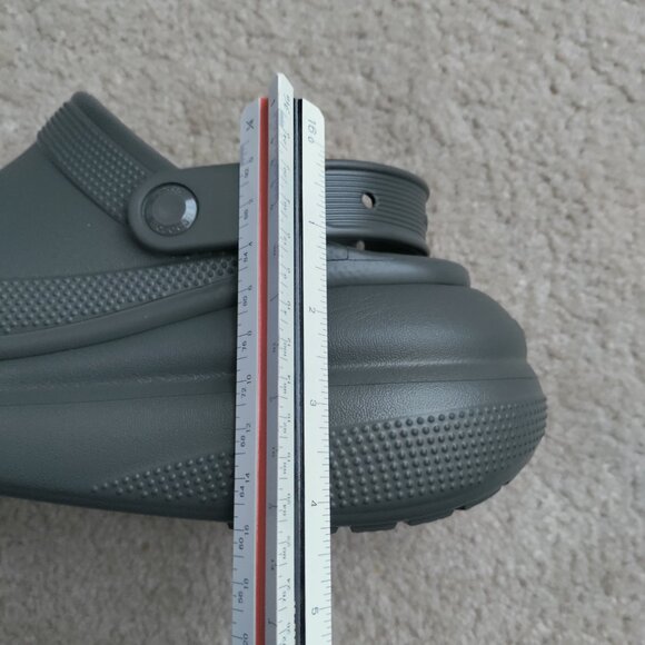 NWOT Unisex Adult Crocs Classic Crush Clog Sz: 10 Comfort Gray Men's 207521 - Picture 14 of 16
